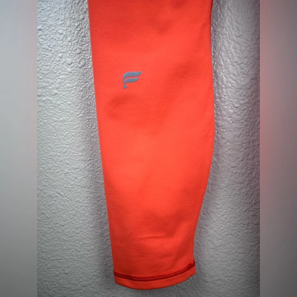 Fabletics PowerHold Neon Coral Leggings XS 7/8 - Picture 4 of 9